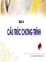 Bai 4 : Cau Truc Chuong Trinh