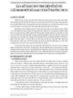 SANG KIEN KINH NGHIEM CAC DANG TOAN CASIO