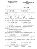 Đề thi thử tốt nghiệp THPT