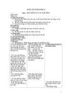 G/A sinh học lớp 6 Kì 1