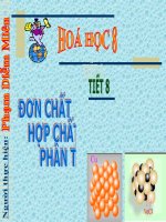 hoa 8 - đơn chất hợp chất phân tử