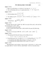 Đề ôn thi ĐH năm 2009. (Đề 3)