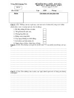 Đề kiểm tra GDCD 7 (bài số 1 đề lẻ)