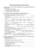 Đề thi học sinh gioi Anh van