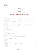 Giáo án Vật lýí 11