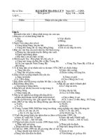 Đê KTHK I Địa lý 9