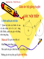 Chương III - Bài 3: Góc nội tiếp