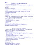 Ôn thi TN- BT THPT địa lí