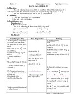 GIÁO ÁN ĐẠI SỐ 7 ( TRỌN BỘ