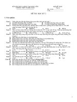 XK: KT HK 2 lop 10 NC (de 3)