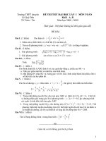 De Thi Thu DH khoi A Lan 1.