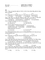 Kiểm tra 15 phút (12 cơ bản)