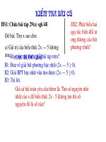 Luyện tập bất phương trình