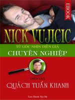 Nick Vujicic từ góc nhìn diễn giả chuyên nghiệp