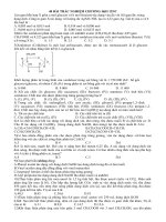 40 BÀI TRẮC NGHIÊM HAY CHƯƠNG I VÀ II LỚP 12NC