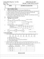 Kiểm tra chương3 Lớp 7