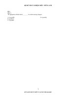 Đề luyện tập thi TN THPT, thi ĐH CĐ