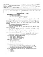 đề kiểm tra HK1 môn TV2 (2008-2009)