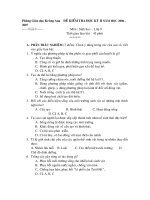 Đề kiểm tra học kỳ II 2006