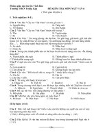 Khảo sát chất lượng Ngữ văn 6 cuối năm