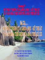 Bài 22. SỰ PHÁT TRIỂN CỦA KHOA HỌC - KỸ THUẬT