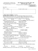 ĐỀ THI HỌC KÌ I - LỚP 9 NĂM 2008 - 2009(Đ6)