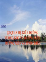 Đường vuông góc, đường xiên