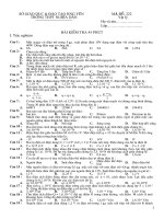 XK: KT 1 tiet lop 11 Chuyen de (de 3)