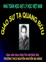 Giáo sư Tạ Quang Bửu