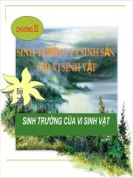 bài 25. sinh trưởng của vi sinh vật