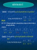 Luyện tập cộng phân thức