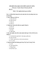 Đề kiểm tra Lịch sử 6 HKII - Đề số 2