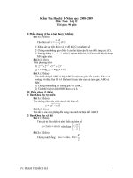 ĐỀ KIỂM TRA HỌC KỲ I