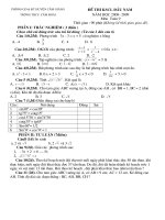 KSCL Đầu năm học 2008-2009.Toán 9