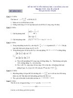 Đề thi thử Đại học khối B, D