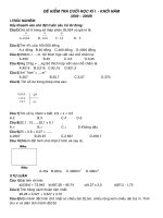 ĐỀ KIỂM TRA HKI-T5