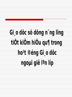 Sử dụng tiết kiệm năng lượng trong HDNGLL