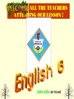 Tiết 50:Out and about - Thao giảng 20/11