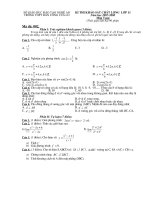 Kiểm tra Toán 11 (đề 002)