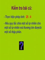 Toán Chia 1số TN cho 1so TP