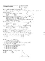Kiểm tra Toán 7 học kỳ I