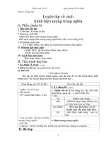 tiết 63 Luyện tập về cách tránh hiện tượng tùng nghĩa NC