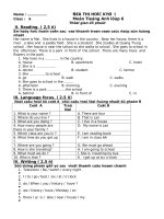 de KT hocky 1 AV lop 6 ( 2008 - 2009)