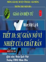 Giáo án Vật Lý 6-Tiết 18