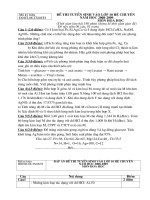 Đề thi & ĐA tuyển sinh 10 CHuyên Hóa đề 3