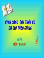 Chương IV - Bài 2: Giá trị của một biểu thức đại số