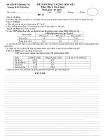 Đề thi học kì I Địa 11 - cơ bản