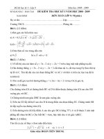 Đề thi KỲ 1- Nam định 08/09 mới