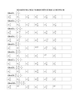 câu hỏi trác nghiệm chuong III toán 6