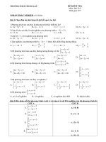 Kiểm tra Đại số 9